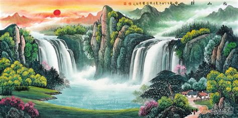 山水画 风水|有太阳的山水画风水禁忌 – 家中挂画的禁忌